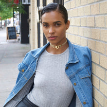 Load image into Gallery viewer, Fishbone w/ Handcuff Choker Necklace