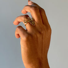 Load image into Gallery viewer, Gold Vermeil Africa Pendant Ring