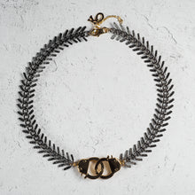 Load image into Gallery viewer, Fishbone w/ Handcuff Choker Necklace